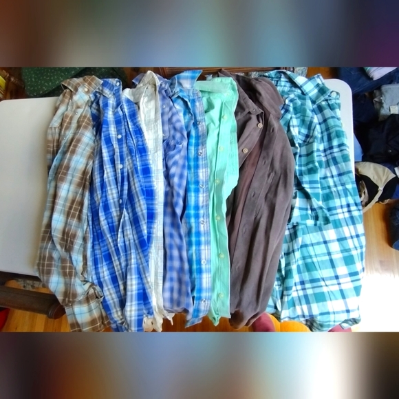 Men's button up combo! 8 shirts - Picture 1 of 9